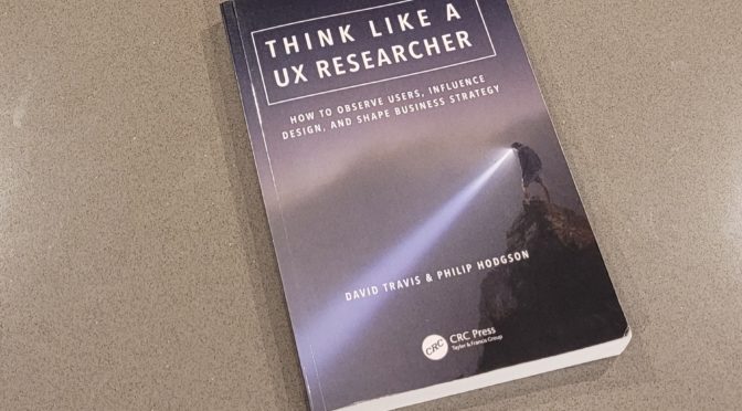 Think like a UX researcher – book comment
